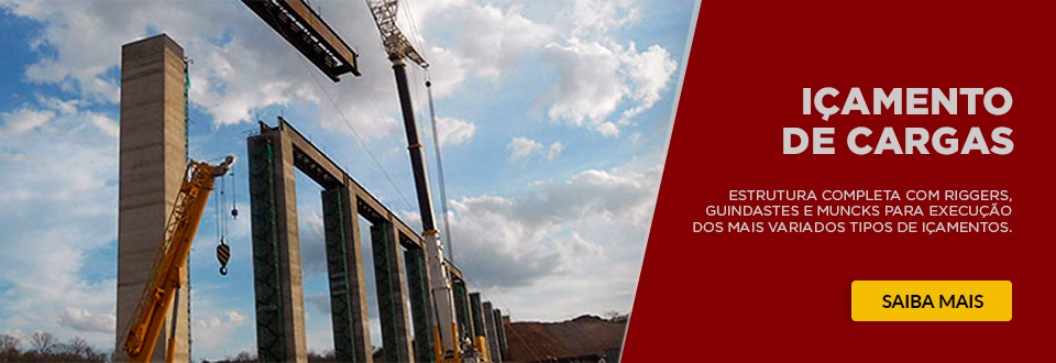 Guindaste para icamento de cargas