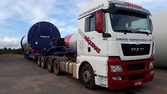 Transporte de Torres Eólicas